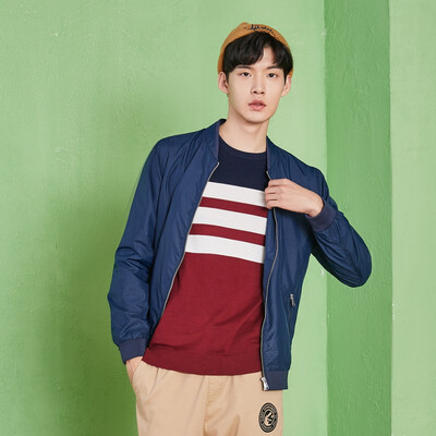 

Semir Jacket Male 2017 Fall Men's Baseball Wear Black Jacket Korean Style Collar Casual Fashion Tops 13316081301 Light Gray