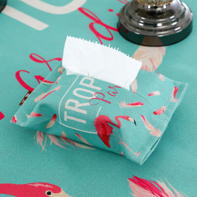 

Yuan Yuan flies INS wind flamingo handmade cloth paper towel paper towel set American tissue box car with living room bathroom paper towel pumping