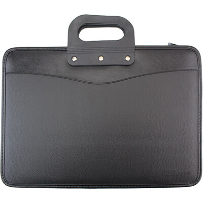 

Letter hair TRNFA A1004 business leather briefcase multi-purpose portable information bag multi-dimensional three-dimensional conference package training file bag