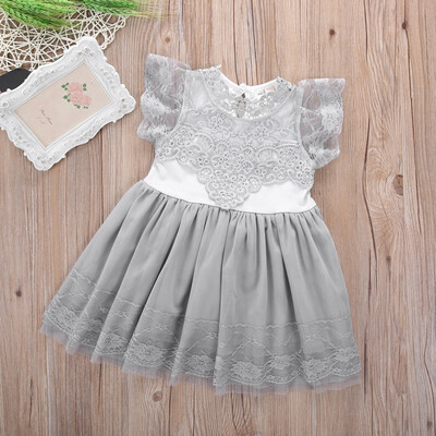 

New Formal Baby Girl Kid Flower Wedding Party Pageant Princess Lace Dresses