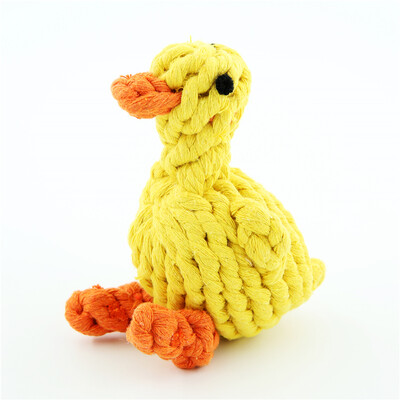 

Luochu Luxchic pet toy dog dog toy bite rope knot toy small yellow duck