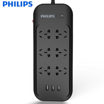 

PHILIPS the new national standard 3usb24A 6 18 m socket lightning protection surge anti-overload protection door i
