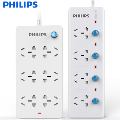 

Philips PHILIPS electric board children&39s safety socket protection door 6 total control 18 meters plug 4 bit control 18 meters row of the new national standard set wiring board