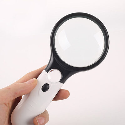 

Gagarin HD handheld magnifier 20 times older people read 10 times with light high reading newspaper children students enlarge the mirror