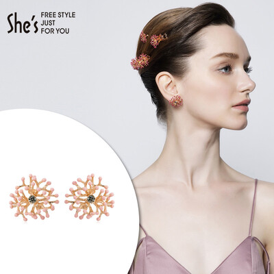 

Грех ребенка (Shes) украшения для волос ручной работы серьги капать Pu Gongying цветок серьги ювелирные аксессуары A2 оранжевый Размер