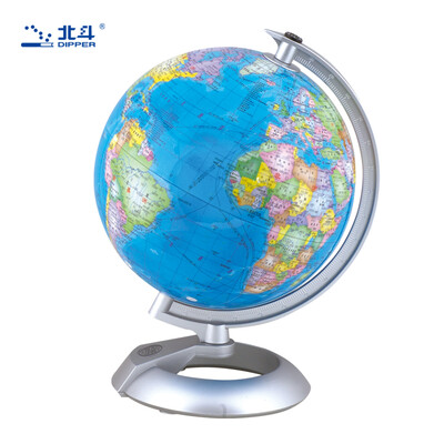 

北斗20cm系列地球仪（政区经典弓型银色支架）