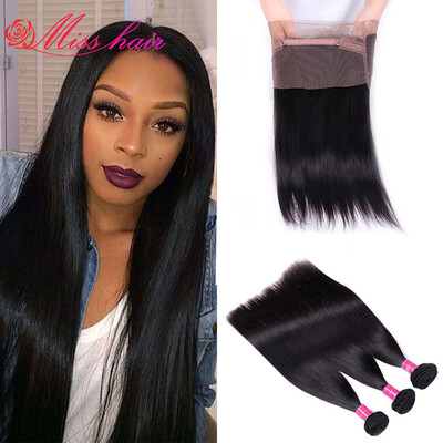 

7A Grade Malaysian Virgin Hair 360 Lace Frontal Closure With Bundle Straight Lace Frontals Full Frontal Lace Closures