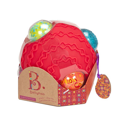 

BToys Bole early childhood education toy ball sense of the traditional Boli sense of the ball infants catching the ball touch the ball sensory training can chew 6 months BX1153Z