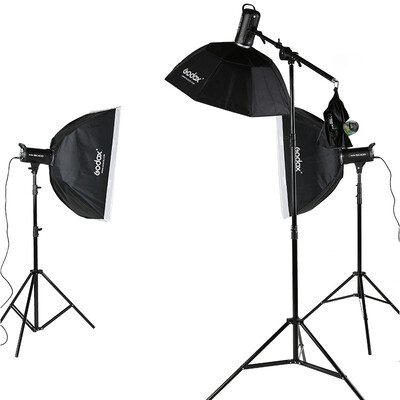 

Godox SK400W три легких студийных флеш-фотосъемки легкая студия универсального костюма фотографическое оборудование