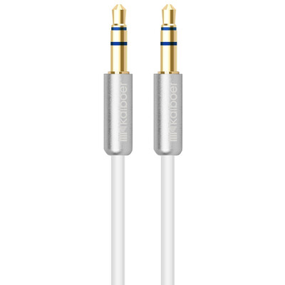 

Kaiboer KBE-SM-13023 35mm stereo audio cable AUX cable straight head - straight head white round wire 05 m car audio cable