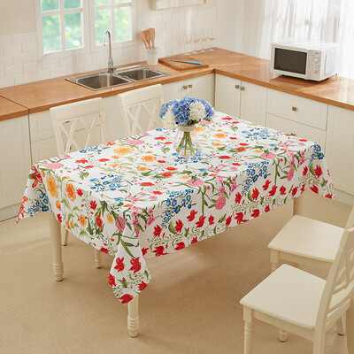 

Jiuzhou deer tablecloth home waterproof printed cloth tablecloths coffee table cloth British pastoral style cloth cloth tablecloth floral world 100 150cm