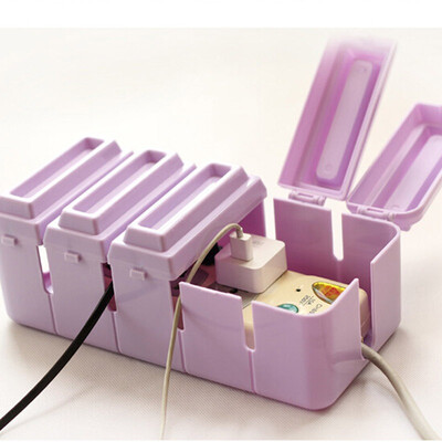

QINGWEI chocolate socket storage box organizer safety socket outlet container