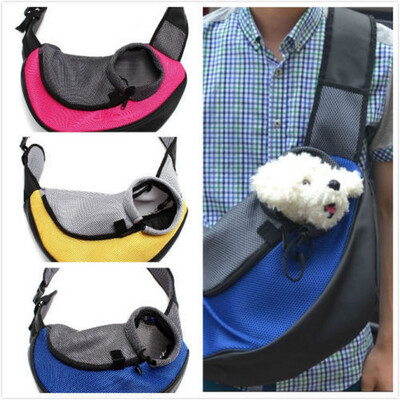 

Cntomlv Pet Carrier Carrying Cat Dog Puppy Small Animal Sling Front Carrier Mesh Comfort Travel Tote Shoulder Bag Pet Backpack