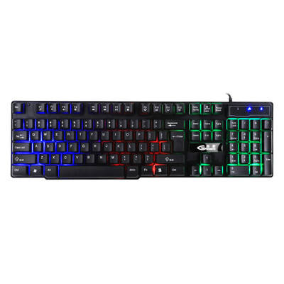 

Kyrgyzstan election (GESOBYTE) KB860 suspension wired keyboard rainbow version of mechanical feel game business office keyboard rainbow backlight black Jedi survival of eating chicken keyboard