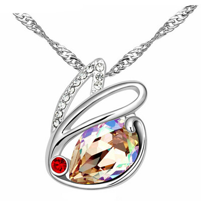 

Austrian Crystal Pendant Rabbit Necklace For Women Fashion Jewelry Anniversary Gift Female High Quality Bijoux .12865