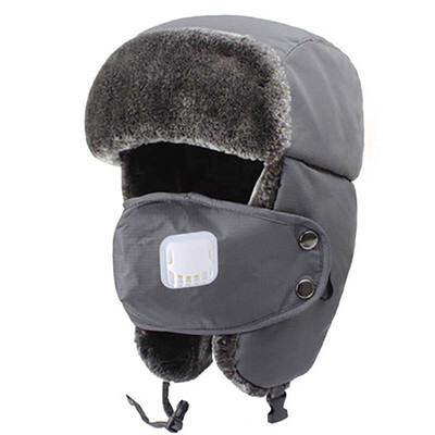 

2017 Korean winter outdoor ski hat elderly thickened ear cap Skiing Sports Ski caps Men/Women new warm winter Lei Feng cap hat