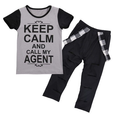 

2PCS Set Toddler Kids Girls Clothes Print Tops T-shirt Pants Leggings Outfits