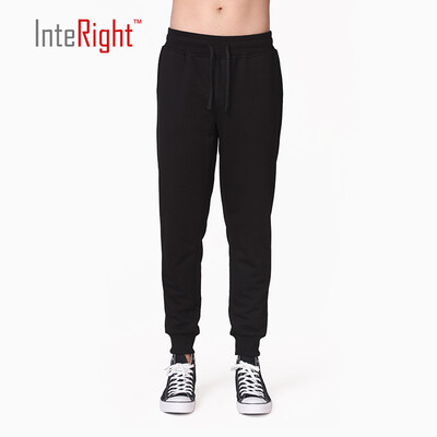 

INTERIGHT Men's Casual Pants Knitted Pants Black