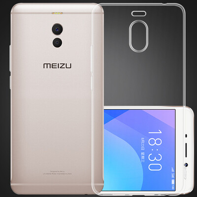 

Freeson Meizu charm blue Note6 mobile phone case / thin silicone all-inclusive drop shatter-resistant soft shell / TPU transparent mobile phone sets clear white
