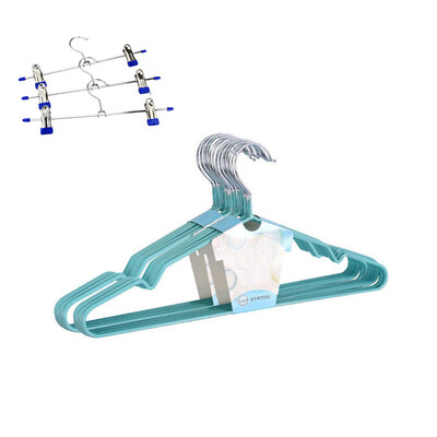 

Ting Hao dip metal non-slip hanger 10 sticks TH4002 W to send 3 sets of non-slip pants clip