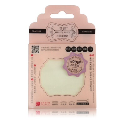 

Fen-age natural eye paste paste 240 pairs of double-fold paste lady type 3211 invisible transparent stickers with push stick