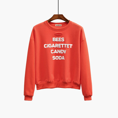 

2017 autumn and winter new college wild wind loose sets of head sweater
