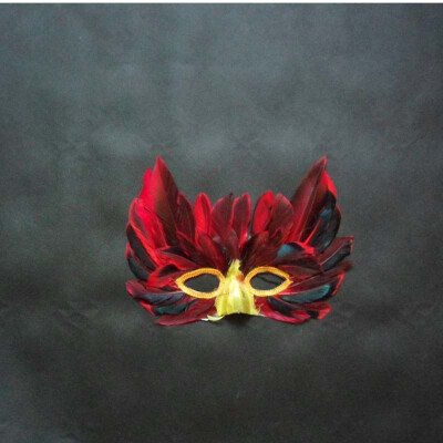 

Halloween Festival Party Feather Mask Hand Made Cat Дети Украшения Аксессуары