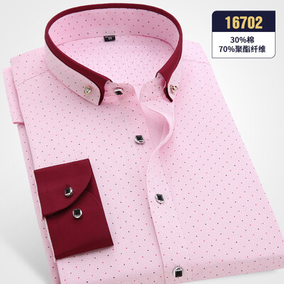 

Business Youth Men Long Sleeve Casual Shirt Spring Autumn Silm Fit