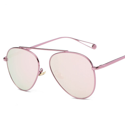

2017 new fashion sunglasses personalized metal sunglasses trend color film yurt mirror polarized light round sunglasses