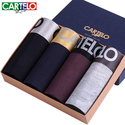 

CARTELO CM13002-4 Mens Modal Casual Boxer Shorts  4pcs
