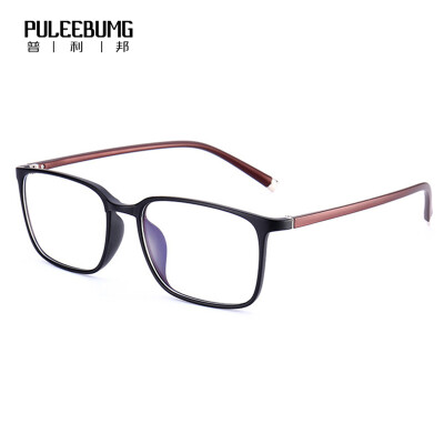 

Puleebumg 2017 new flat mirror TR90 glasses frame glasses frame male and female couple models myopia P040