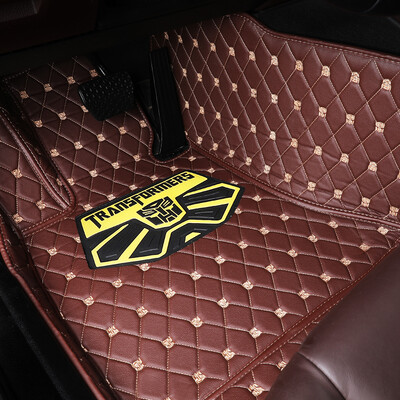 

Transformers fully surrounded by car mats Bumblebee series car custom factory straight hair brown