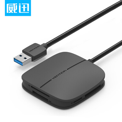 

VENTION USB 30 Card Reader High Speed ​​Multi-function Multi-function Camera Card Reader Support MSCFTFXDSD Card 05m Black CEDBD