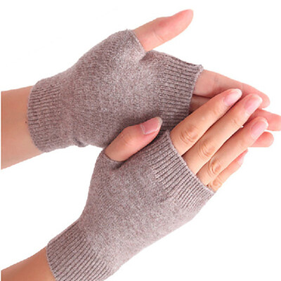 

Cashmere half finger gloves winter cute warm blanket finger gloves online typing gloves men and women gloves short section