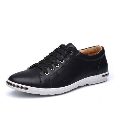 

New Hot 2017 Men's Fashion Leather Oxford Shoes Casual Flats Shoes business Shoes Plus Size 38-48
