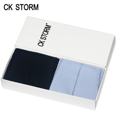 

CK STORM Mens Cotton Boxer Shorts Breathable Pure Color 3 Packs