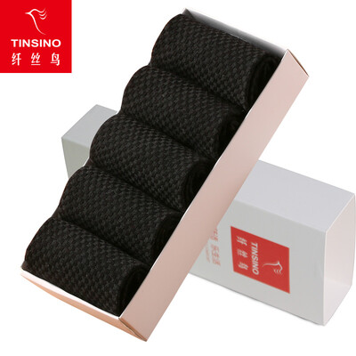 

TINSINO Mens Breathable Bamboo Fiber Socks 5pcs