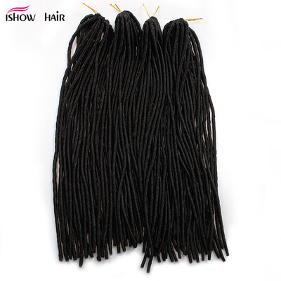 

100 Handmade Synthetic Dreadlocks 20inch Double Ended Hair Extensions Black Braiding Hair Dreads