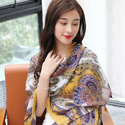 

STORY Of SHANGHAI Women&39s scarves Autumn&winter warm scarves Shawl leaves Totem army green
