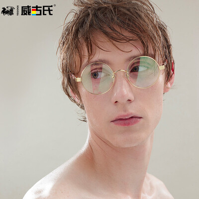 

Vega (VEGOOS) 5075 близорукость рама круглый ящик ретро литературный мужчина и женщина пункт металл близорукость очки рама золотая рамка ястреб-черепаха зеркало ноги