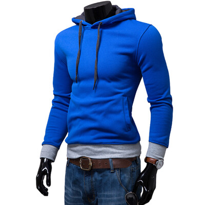 

2017 Hoodies Men Sudaderas Hombre Hip Hop Mens Brand Solid Color Fashion Trend Hoodie Sweatshirt Suit Slim Fit Men Hoody