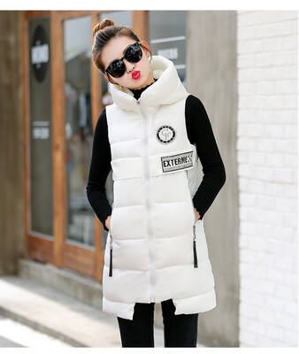 

2017 autumn and winter new cotton vest female jacket Korean Slim in the long feather cotton mallets waistcoat