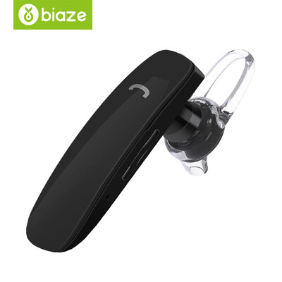 

BIAZE Wireless Bluetooth Headset Mini Stealth Compact Sport Earbudo 40 Support Apple 7 6S Andrews D02 Black
