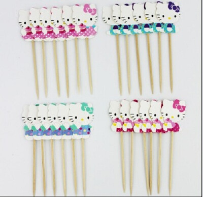 

24pcslot Frozen Esla Anna Snow Freezing Toppers Picks Cupcake Toppers Picks Kid Birthday Party Decorations Evnent Party