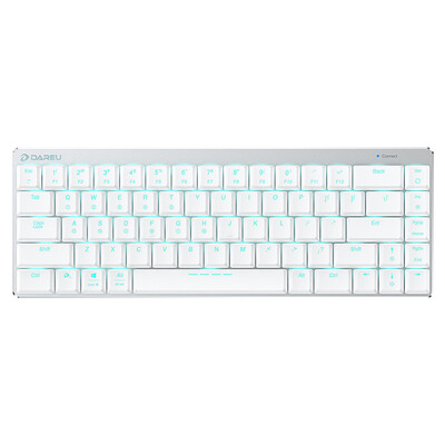 

Dalu dareu EK820 ultra-thin 68-key games backlit office mechanical keyboard wired Bluetooth dual-mode switch silver chocolate green axis Jedi survival chicken sharps