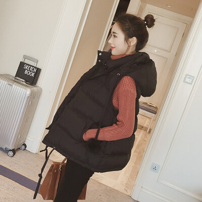 

New cotton vest loose short section of the students cotton vest belly wild canvas wings female autumn and winter jacket