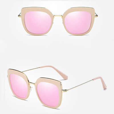 

Мода Unisex Square Vintage Polarized Солнцезащитные очки Мужские Polaroid Женщины Заклепки Металлический дизайн Ретро Солнцезащитные очки Gafas Oculos