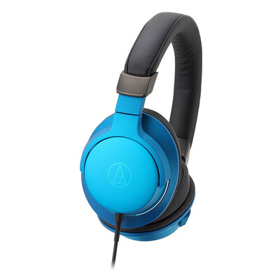 

Audio-technica ATH-AR5iS high-resolution sound quality portable earmuffs blue