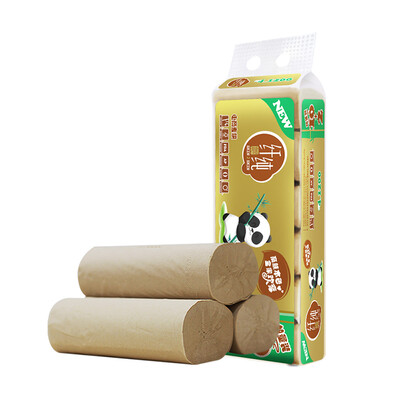 

Jingdong Supermarket pure pure color coreless paper roll bamboo pulp 4 layers of 100g 12 rolls