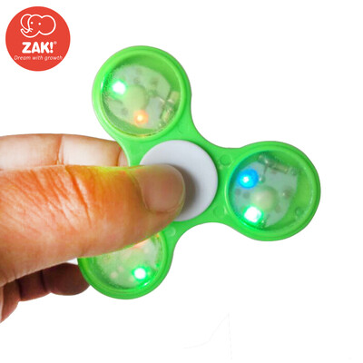 

Fingertip gyro finger gyro decompression creative toys birthday gift EDC does not shake steady and lasting green lights 508-2A